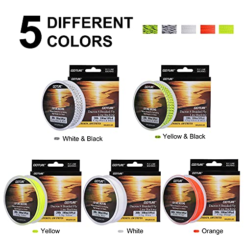 Goture Fly Line Fishing Line Weight Forward Floating Fly Line Double Micro Welded Loops Freshwater Saltwater Beginner Expert General WF2 3 4 5 6 7 8 9 10WT Olive Orange Yellow Moss Green(Olive, WF1F) - color: C: Fly Line Backing-White