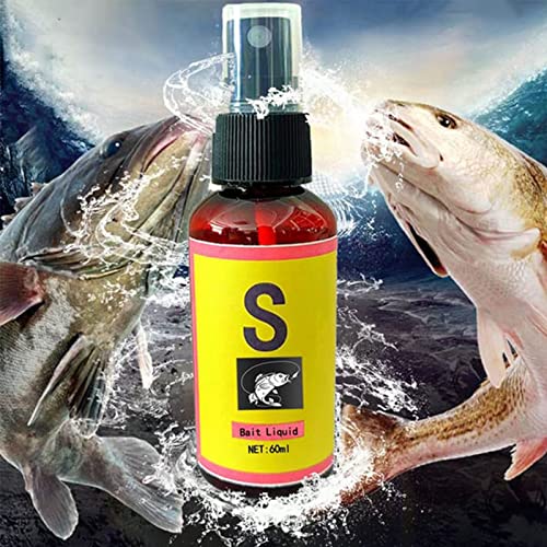 Scent Fish Attractants for Baits - 60ml Natural High Concentration Fish Bait, Safe & Effective Fish Bait Attractant Enhancer Liquid, Practical Anglers Fishing Equipment Accessories - color: 5 PCS