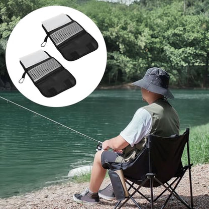 Alomejor Soft Lure Storage Bag, PVC Fishing Tackle Organizer with Removable Pockets and Puncture Proof Compartment for Outdoor Fishing