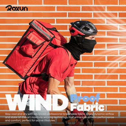 ROXUN Neck Gaiter, 4 Pack Summer Cooling Breathable Face Mask for Outdoors | Stretch Moisture Wicking, UPF 50, Wind Dust UV Protection, 95% Polyester 5% Spandex, Quick Dry & Washable - color: Black+gray+navy+army Green