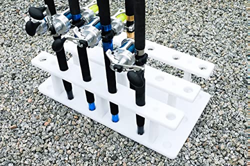 18 Pole Fishing Rod Holder Rack for Garage Heavy Duty Outdoor Boat Dock Storage - size: 18 Rod Holder