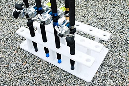 18 Pole Fishing Rod Holder Rack for Garage Heavy Duty Outdoor Boat Dock Storage - size: 18 Rod Holder