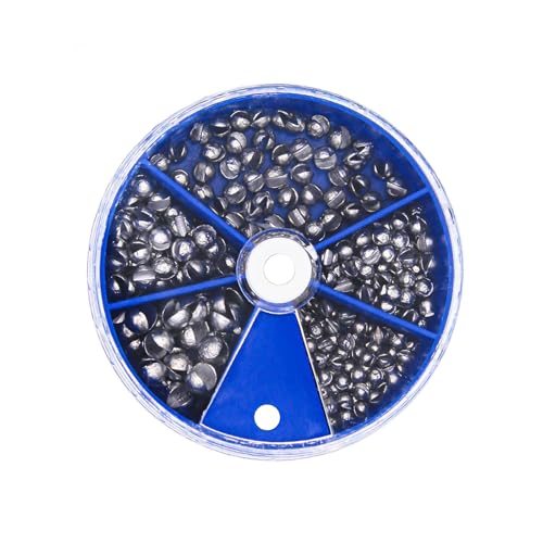 Fishing Weights Sinkers 230pcs/100pcs Weight Sinkers 5 Sizes Round Split Shot Sinker Removable Fishing Weights Sinkers - size: Big size