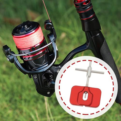 1 Set Reel Repair Tool Kit 90x13mm/8x78mm for Fishing Reel Maintenance Red