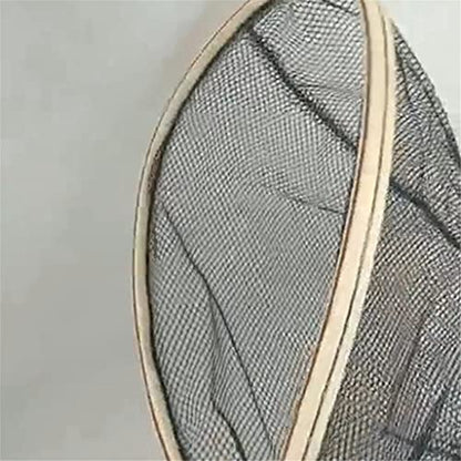 Fishing Net Fly Wooden Handle Hand-Dip Nylon Material Can Safely Catch Fish