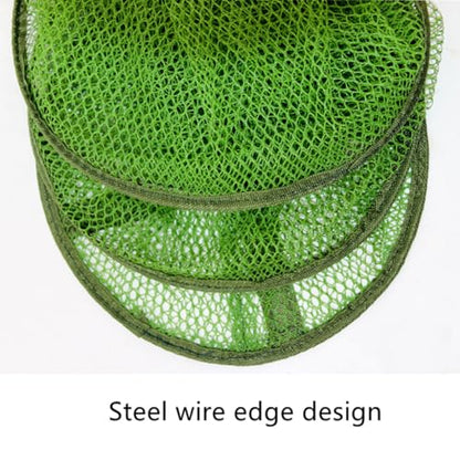 TOASIS Fishing Keep Net Collapsible Fish Keeping Nets Circular-Nylon Mesh Fishing Keepnet Diameter 11.8 Inch Length 4.92 Ft Carp Mesh Keepnets