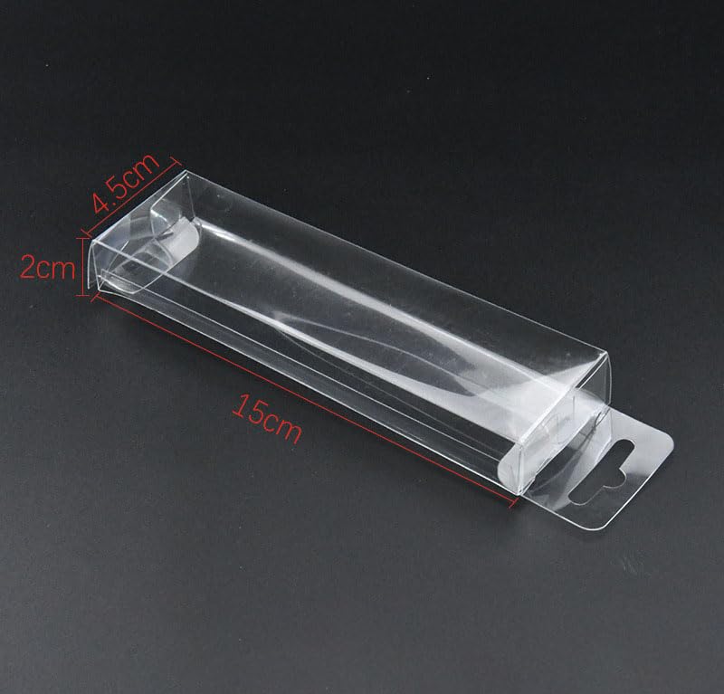 10pcs Fishing Lure Tackle Clear Plastic Package PET Box for Bait Crafts - size: 10cm/3.9" 10pcs