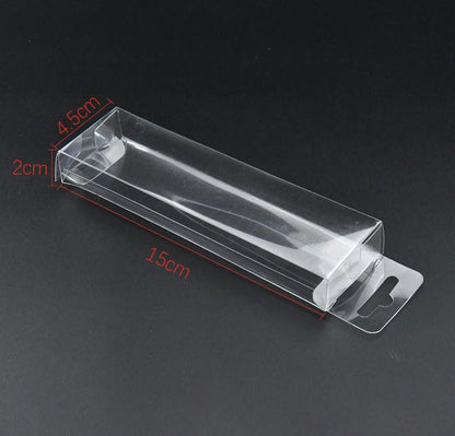 10pcs Fishing Lure Tackle Clear Plastic Package PET Box for Bait Crafts - size: 10cm/3.9" 10pcs