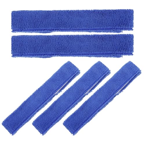 GANAZONO 5pcs Blue Fishing Rod Straps with Reinforced Fabric Material for Stable Grip and Anti-slip Design, Fishing Pole Bands for Secure Rod Wraps