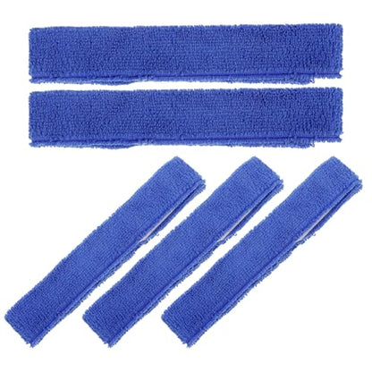GANAZONO 5pcs Blue Fishing Rod Straps with Reinforced Fabric Material for Stable Grip and Anti-slip Design, Fishing Pole Bands for Secure Rod Wraps