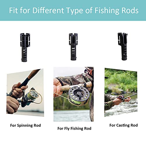 Adjustable Waist Fishing Rod Holder Belts Waist Hanging Rod Holders with Portable Pole Inserter for Spinning Casting Reel and Outdoor Fishing