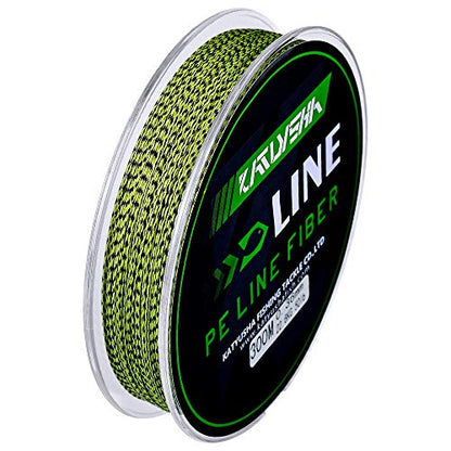 Braided Fishing Line, Abrasion Resistant Zero Stretch Braided Lines 4/8 Strands Super Strong Superline 6Lb -100Lb Test 109/328/547/1094/2187 Yards - color: Yellow/Black(4 Strand), size: 20 LB (328 Yards)