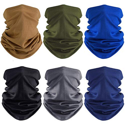 Geyoga Summer UV Protection Cooling Neck Gaiter | Sunscreen Breathable Face Scarf Bandana Mask Neck Gaiter for Outdoor Fishing Hiking Camping - color: Mixed Colors