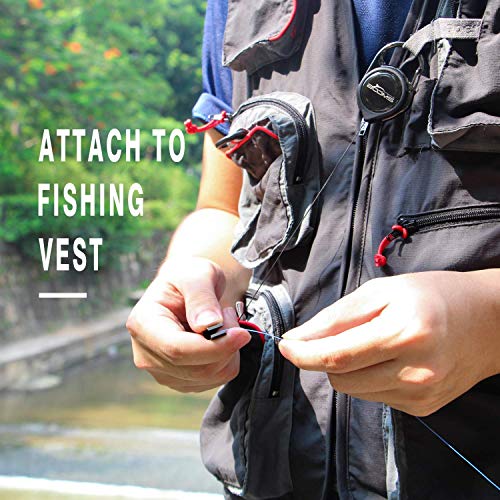 Booms Fishing CC1 Carabiner Clips and RG1 Fishing Zinger Retractors