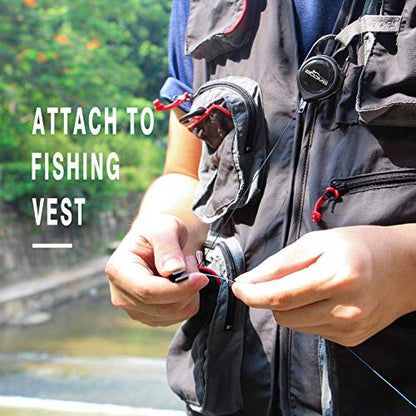 Booms Fishing CC1 Carabiner Clips and RG1 Fishing Zinger Retractors