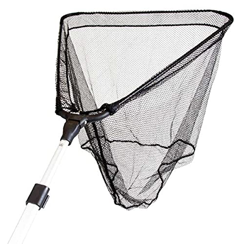 BRUBAKER XXL Telescopic Landing Net - 20 x 20 Inches - 87 Inches Extended Length - Portable and Convenient Net for Whitefish and Predator Fishing