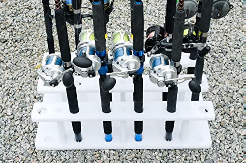 18 Pole Fishing Rod Holder Rack for Garage Heavy Duty Outdoor Boat Dock Storage - size: 18 Rod Holder