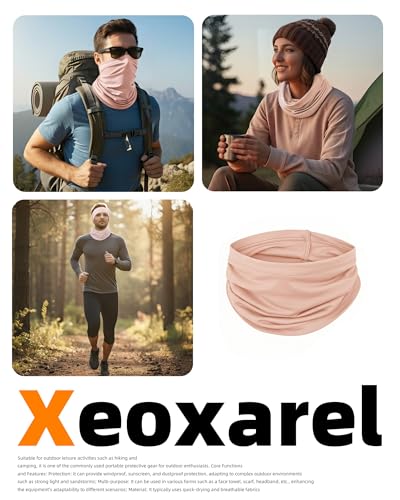 Xeoxarel Neck Gaiter, 7 Pack Cooling UV Protection, Bandana Face Mask Scarf for Men and Women - color: 3 Pink, 2 Fluorescent, 2 Neon Yellow