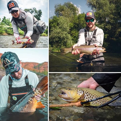 M MAXIMUMCATCH Maxcatch Extreme Fly Fishing Combo Kit 3/5/6/8 Weight, Starter Fly Rod and Reel Outfit, with a Protective Travel Case - color: 4wt 8‘6“ 4pc Rod,3/4 Reel