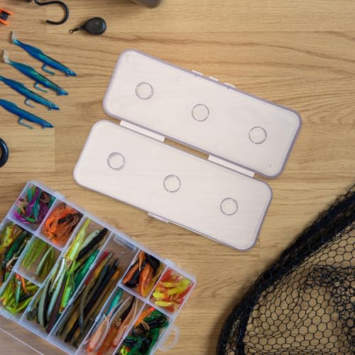 Ciieeo Fishing Line Storage Box Main Line Spool Case Compact and Portable with 6 Slots Abs Tackle Storage Box with Maximum Load 6cm Shaft for Fishing Accessories