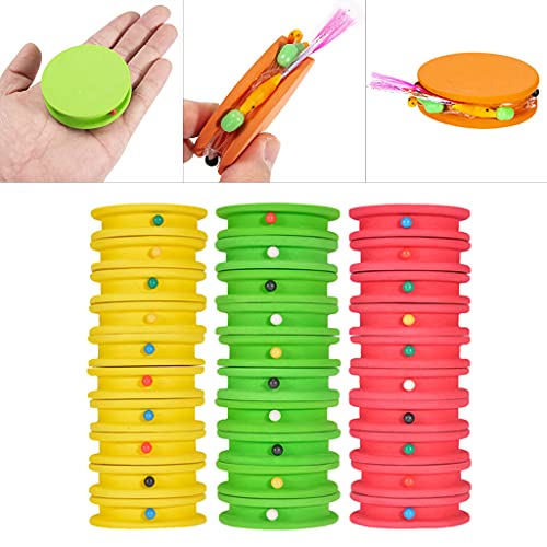 10Pcs Fishing Line Storage Rigs Foam Spool for Fly Tippet Holder Organizer Storage Accessories Fishing Winder Spooler Machine Part