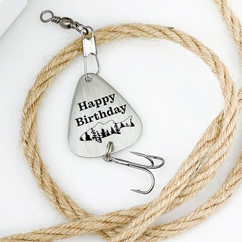 Birthday Gift Fishing Lure Bday Gift for Him Birthday Fisherman Happy Birthday Reel Good Birthday