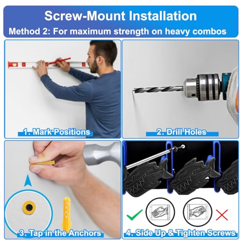 Vertical Fishing Rod Storage Rack Wall Mounted Pole Holder Rack Holds 9 Rods Combos Black - color: Black