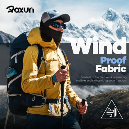 ROXUN Balaclava Ski Mask, 5 Pack Neck Gaiter Motorcycle Summer Cooling | UV Protection Shiesty, Windproof Scarf for Men/Women, Face Mask, Versatile Use - color: Black+white+yellow+light Blue+fluorescent