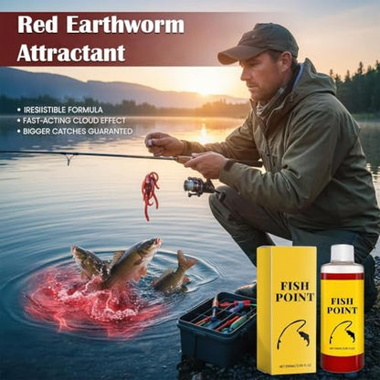 Concentrated Fish Attractant Liquid, Powerful Red Worm Fish Attractants Spray, 100ml Fishing Bait Scent Attractant, Fast-Acting Red Worm Bait Additive for Freshwater Fishing - color: 3Pack
