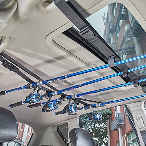 Fishing Rod Carrier, Pole Holder for Vehicle/Ship Rear Seats, Car, SUV, Wagons, Vans - style: Fishing Pole Roof Rack