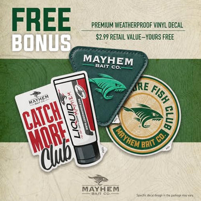 Liquid Mayhem Sardine Fish Attractant Gel 60 ml / 2 oz · 60 Uses – Real Anchovy Bait & Aminos | UV-Enhanced Long-Lasting Gel – All Lure Types - size: 2-Pack