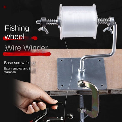 1pcs Portable Fishing Line Winder Spooler Machine Plastic Clamp Aluminum Spinning Baitcasting Reel Lines Spool Spooler System