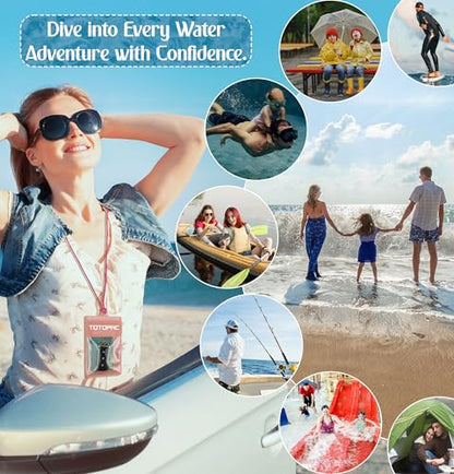 Waterproof Car Key FOB Pouch Submersible Dry Bag Holder for ID Credit Cards Cash Keys Case Swim Surf Floating Wallet - color: Pink