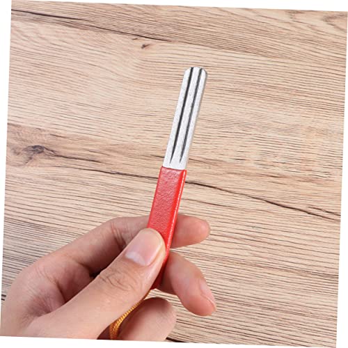 ARTIBETTER 1Pc Double Side Fish Hook Sharpener File with Hanging Strip Material Rounded Tip for Easy Use Portable Fishing Tool for Water and Land Coated Handle for Sure