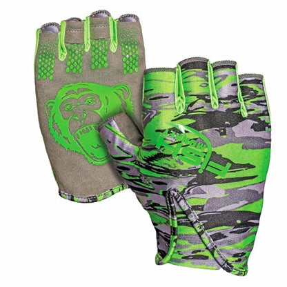 Fish Monkey Stubby Guide Glove - color: Voodoo Swamp Green, size: XX-Large
