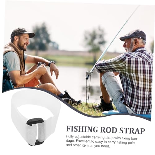 Cabilock 30Pcs Fishing Rod Straps Multi Function Fishing Pole Bands for Organizing and Protecting Casting Spinning and Fly Rods Lightweight Tackle Ties for Outdoor Use
