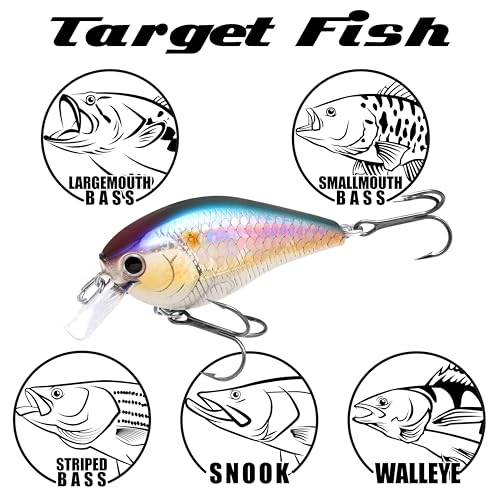 LUCKY CRAFT LC 1.5 Silent Squarebill Crankbait Fishing Lure, 2-3/8", Bass Fishing Lures for Freshwater, Hard Crankbait with Treble Fishing Hooks, Fishing Accessories - color: 151 MS Gun Metal Shad