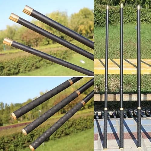 Tenkara Rod 18-30FT Carbon Fiber Telescopic Travel Fishing Pole - size: 18 feet