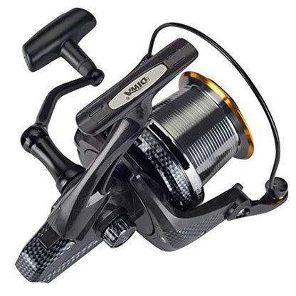 Diwa Fishing Reels Spinning 8000 10000 14000 Series Spool Freshwater Saltwater Big-Game Surf Fishing 12+1 Stainless BB 70 LBS Max Drag Carbon Fiber Ultra Smooth Powerful Oversize Gear - style: 10000