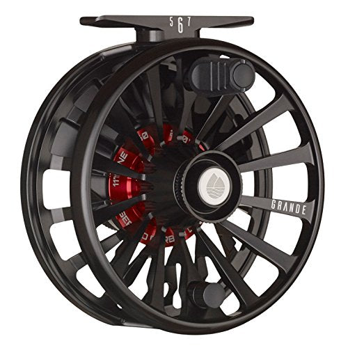 Redington Grande Fly Fishing Reel, Heavyweight Big Game Fly Reels, Freshwater and Saltwater, Super-Torque Drag System, Black, 14+ - color: Black, size: 14+