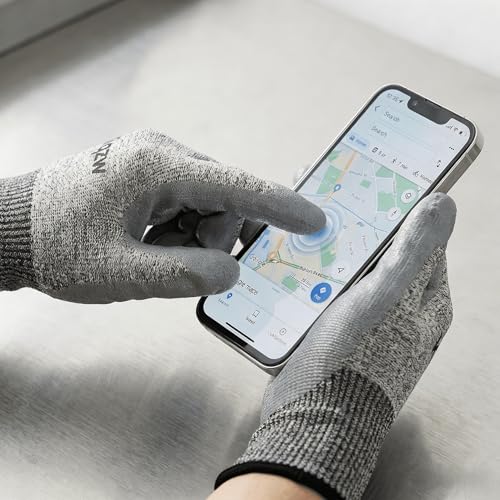 ANSI A3 Cut Resistant Work Gloves, 6 Pairs, XL | ANSI A3 Cut Proof, 13G HPPE Nitrile Coated, Non PFAS, Superior Oil Grip, All-Day Breathable, Durable, Easy Size ID