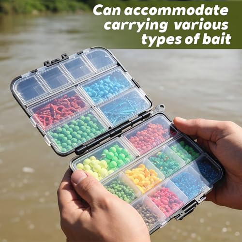 Kifmurase 10PCS Plastic Tackle Box Organizer, Mini Fishing Tackle Box, Small Parts Fishing Lure & Hook Boxes Storage Containers, Kayak Fly Boxes, Tackles Storage Bin for Crafts Beads Screws Nail Pins