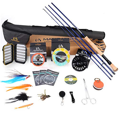 M MAXIMUMCATCH Maxcatch Predator Big Game and Saltwater Fly Fishing Rod: 7'11''/9'/9'2''/10', 4-Piece, 8/9/10/11/12 Weight - size: 9' 9wt 4 pieces, style: Saltwater Predator Fly Fishing Combo