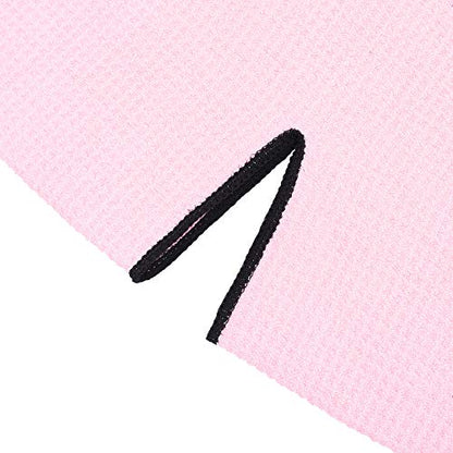 Mile High Life | Pro Tour Caddy Towel | 17" x 40" with 8" Center Slit | Premium Microfiber Waffle Texture - color: Pink, size: 16" x 30"