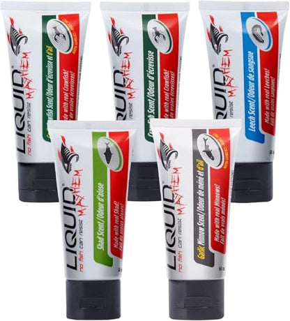 Liquid Mayhem Multi-Scent Gel Attractants Bundles – UV-Enhanced, Real Bait, Amino Acids – for All Lure Types - style: Moments of Mayhem Platinum