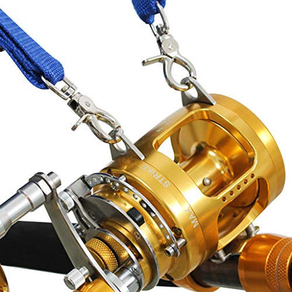 Fishing Fighting Belt Waist Gimbal Rod Holder Braid Sea