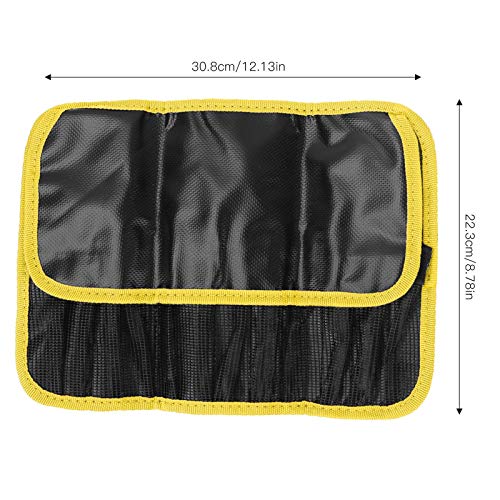 Fishing Tackle Bags,Soft Side Fishing Tackle Box Storage Bag,Compact Fishing Tackle Bag,Fishing Tackle Storage Bag Portable Lure Tool Fishing Gear Accessories Protective Bag(Yellow)