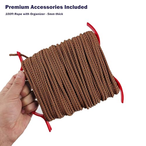 Stainless Collapsible Crab Net with 100ft Rope, Bait Bag, Clip & Ruler – 6 Pieces Portable Crab Trap for Easy Storage – Durable Grid Design for Dock & Pier Crabbing - size: 30 inch