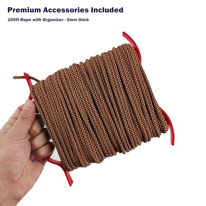 Stainless Collapsible Crab Net with 100ft Rope, Bait Bag, Clip & Ruler – 6 Pieces Portable Crab Trap for Easy Storage – Durable Grid Design for Dock & Pier Crabbing - size: 30 inch