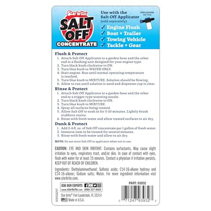 STAR BRITE Salt Off Concentrate - Ultimate Salt Remover Wash & Marine Engine Flush for Boats, Vehicles, Trailers, and More - 32 OZ (093932) - size: 1 Count (Pack of 1), style: 32 Oz Concentrate
